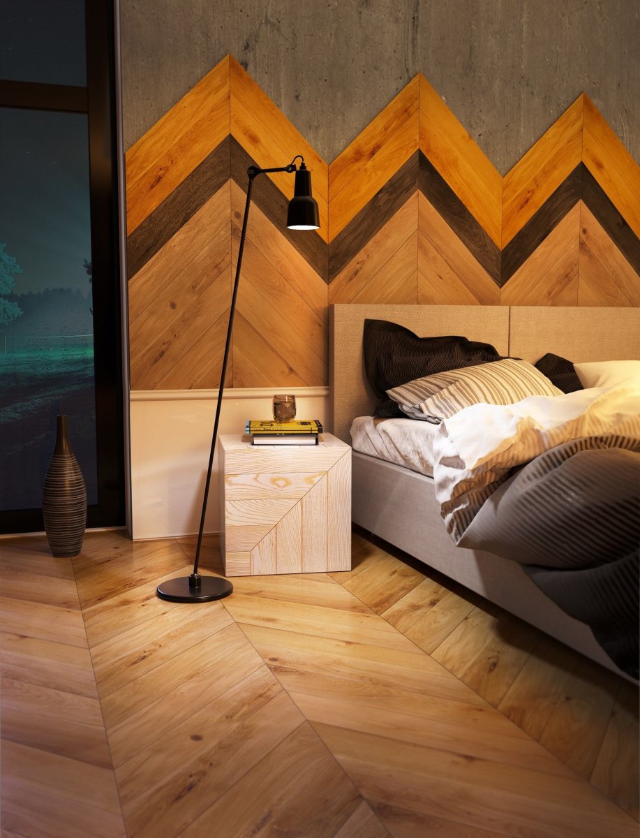 Паркетная доска на стену