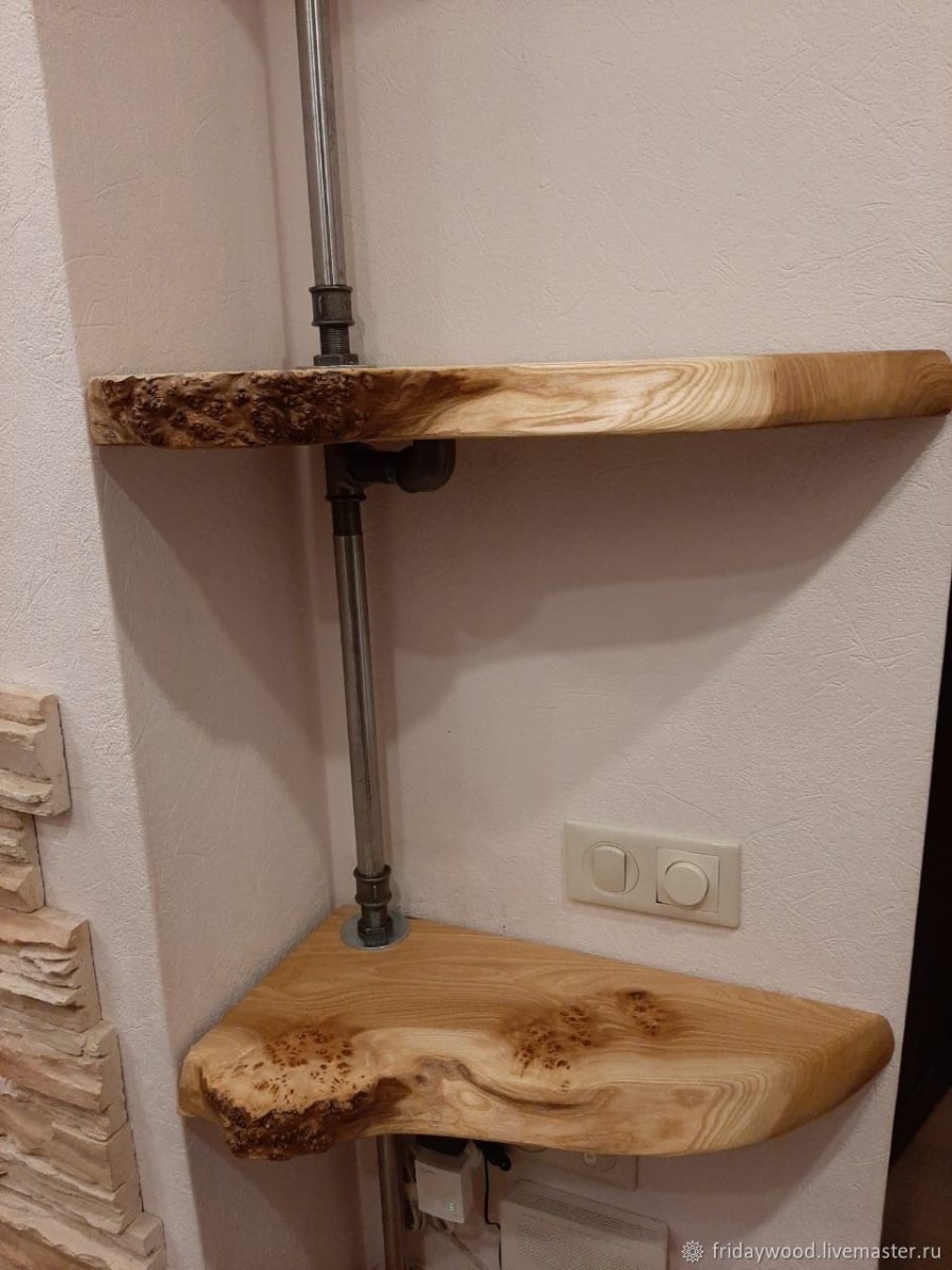 Полка из слэба карагача