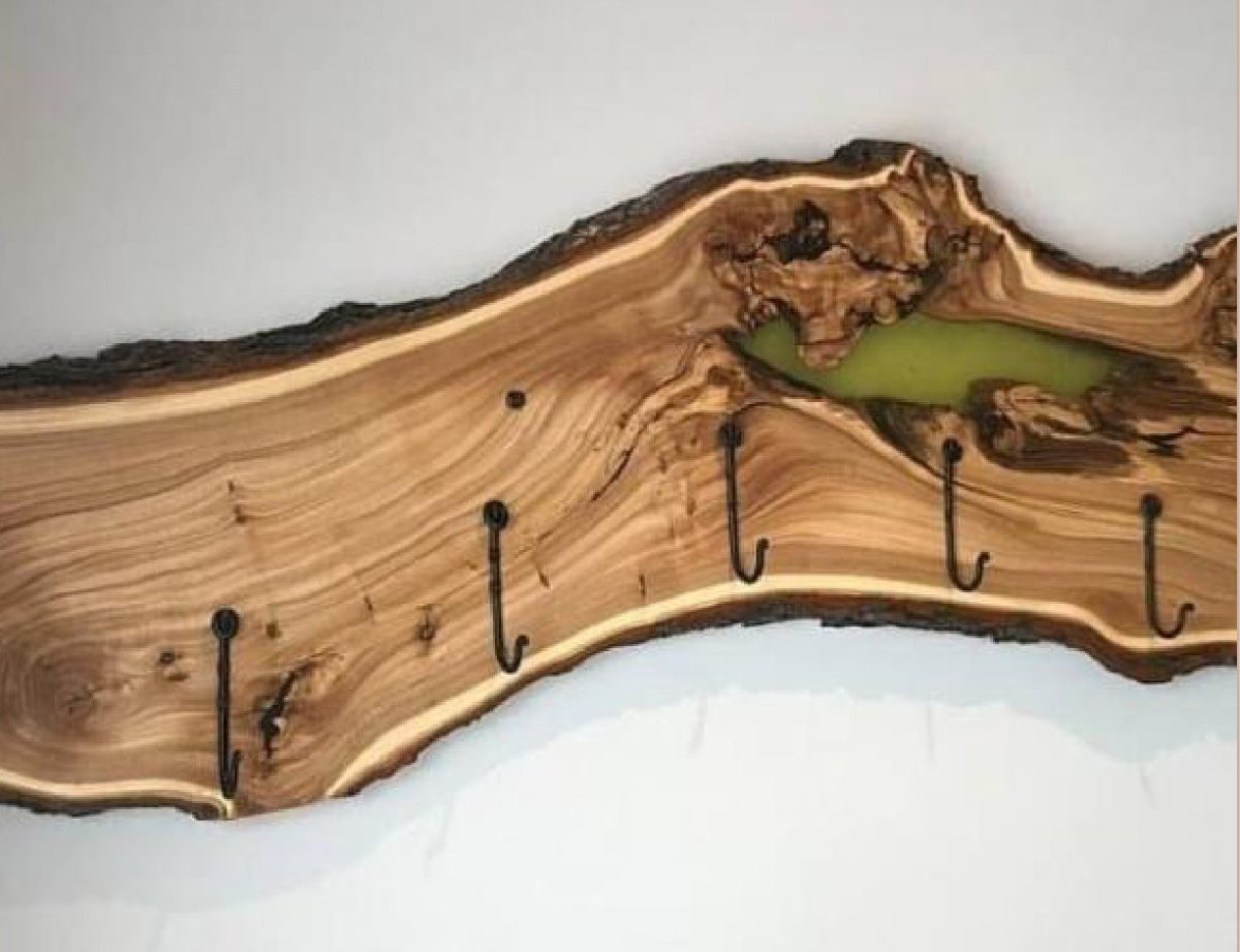 Вешалка из слэба