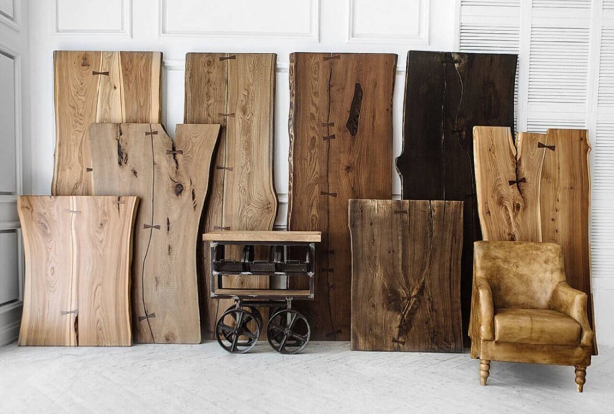 Мебель из слэба дерева