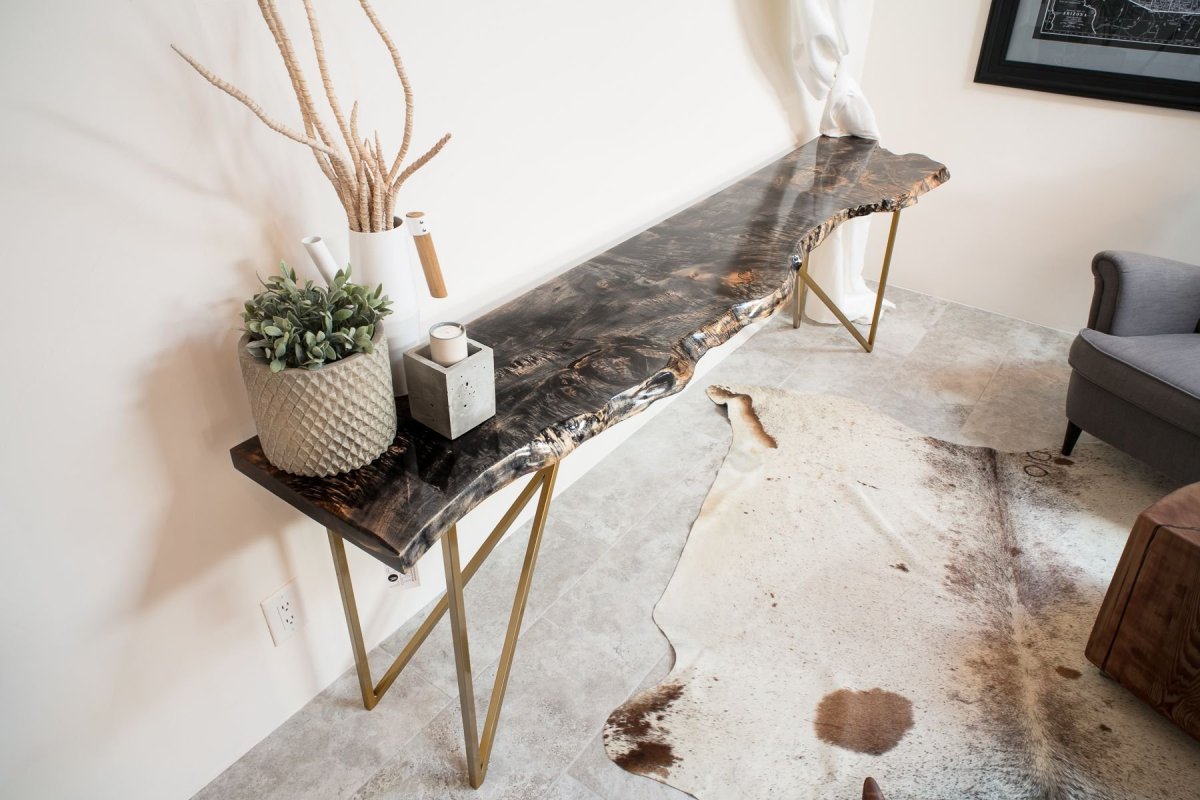 Слэбы из дерева в интерьере