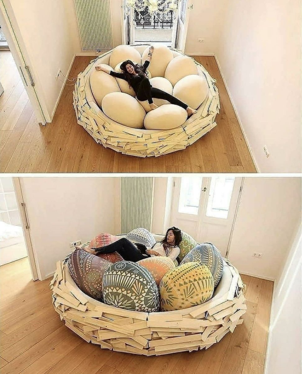 Необычные кровати гнездо