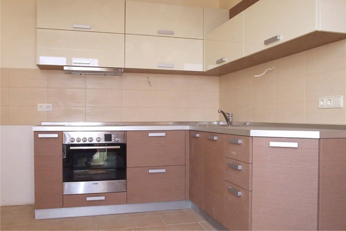 Кухня ваниль мокко глянец