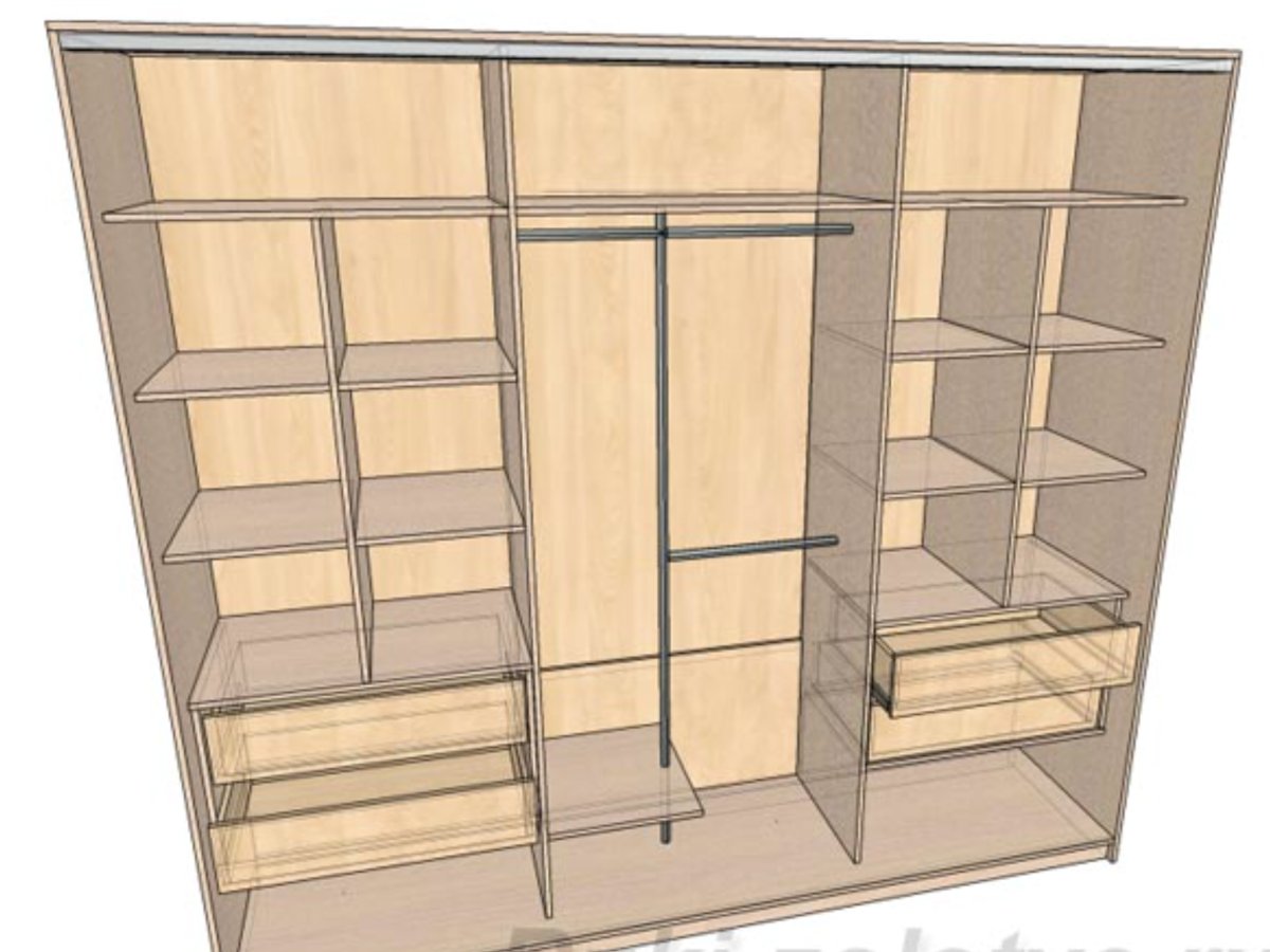 Шкаф-купе внутреннее наполнение