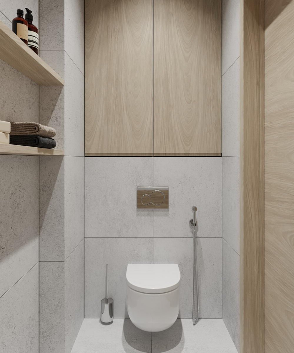 Навесной шкаф в туалет