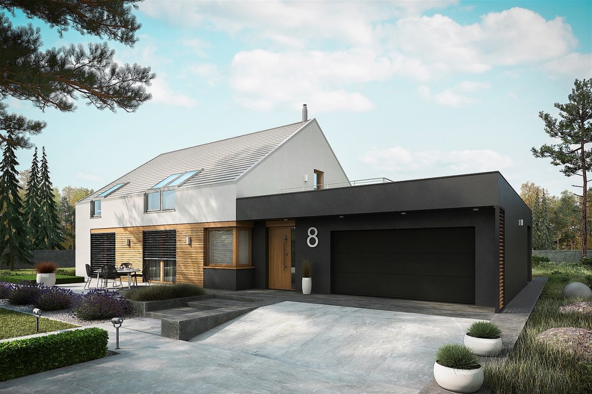 Гараж пристроенный к дому