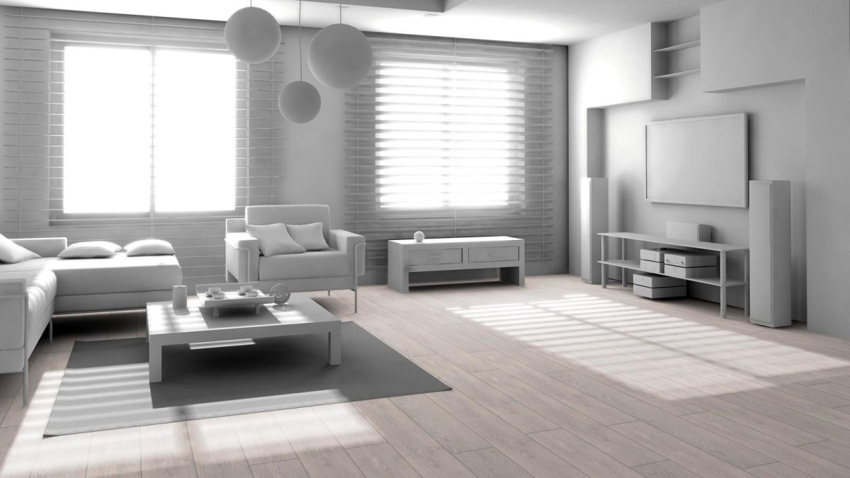 Обои под серый ламинат