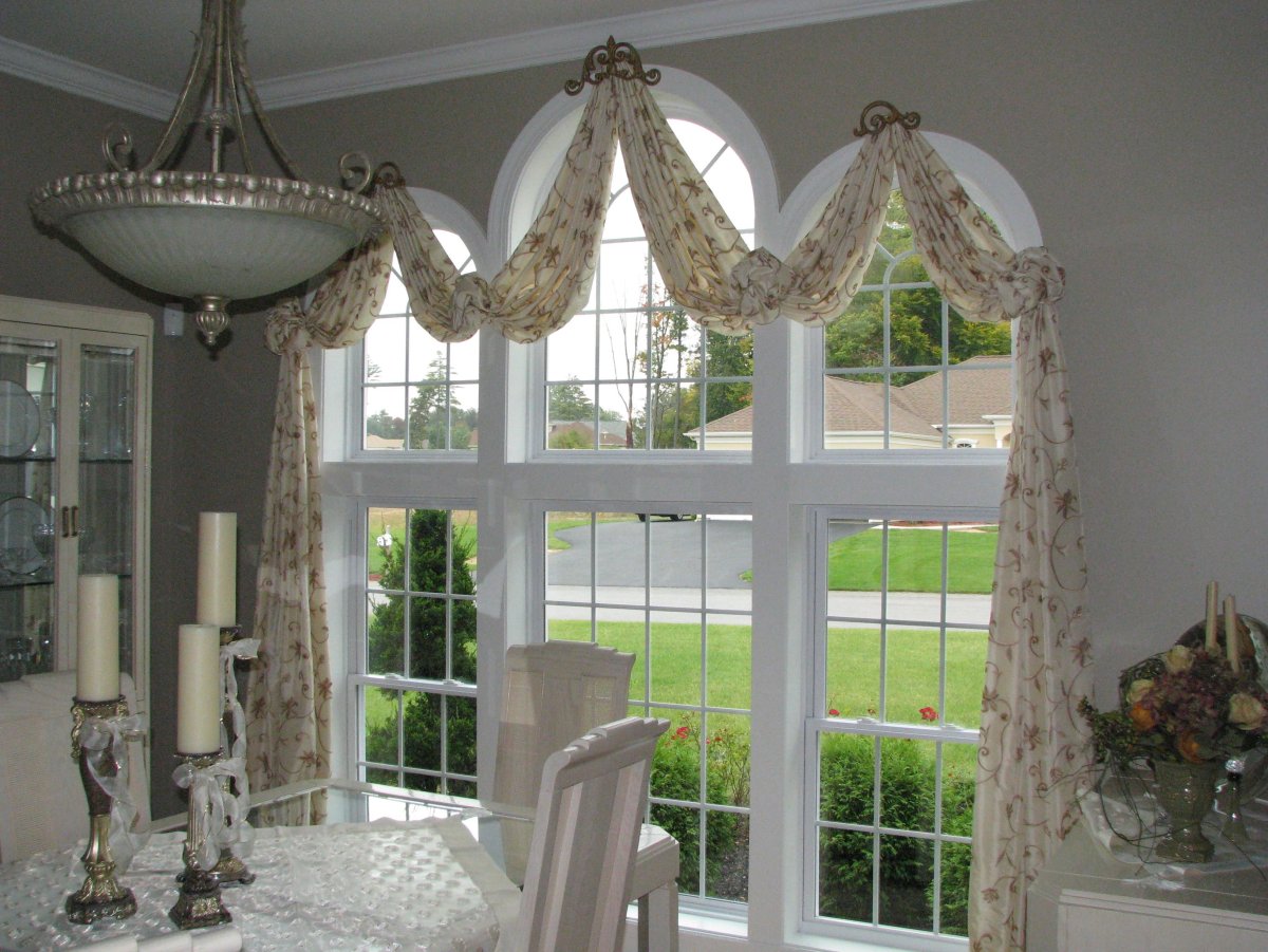 Шторы на арочные окна